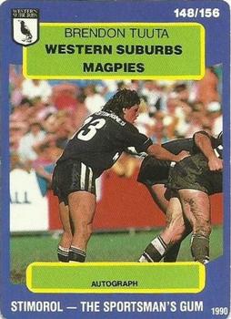 1990 Stimorol NRL #148 Brendon Tuuta Front